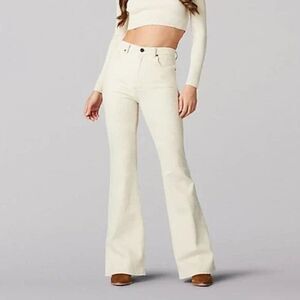 Lee Vintage Modern High Rise Flare Jeans Womens 27 Bone 112314441